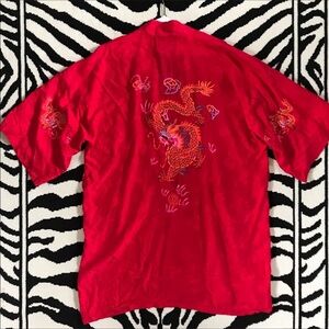 Silk Dragon Design Kimono/Robe Size L